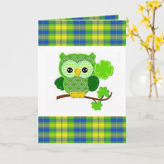 Carte de voeux Saint Patrick's Day (Fleur jaune)