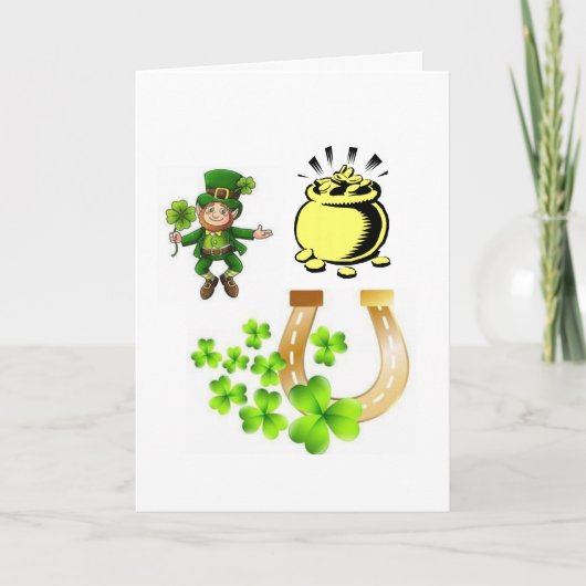 Carte de voeux Saint Patrick's Day (Devant)