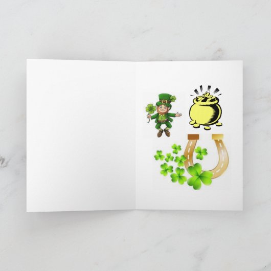 Carte de voeux Saint Patrick's Day (Intérieur)