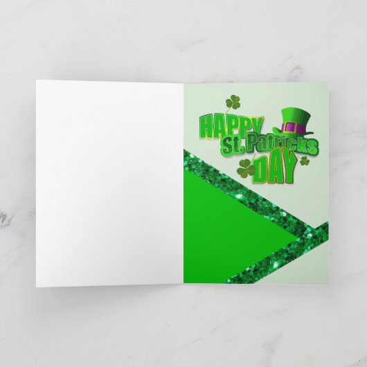 Carte de voeux Saint Patrick's Day (Intérieur)