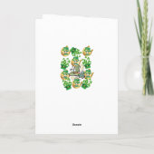 Carte de voeux Saint Patrick's Day Horseshoe (Dos)