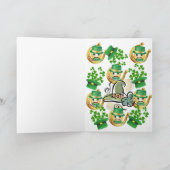 Carte de voeux Saint Patrick's Day Horseshoe (Intérieur)