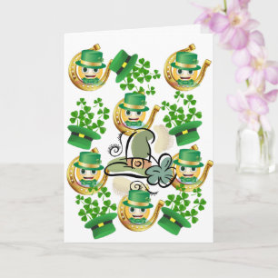 Carte de voeux Saint Patrick's Day Horseshoe
