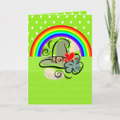 Carte de voeux Saint Patrick's Day Rainbow (Devant)