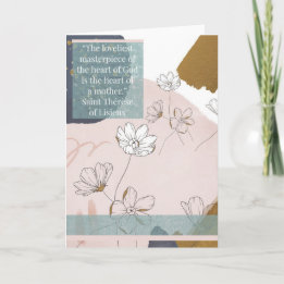 Carte de voeux - Saint Thérèse de Lisieux - Mères