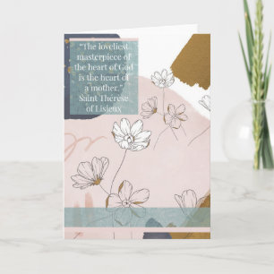 Carte de voeux - Saint Thérèse de Lisieux - Mères