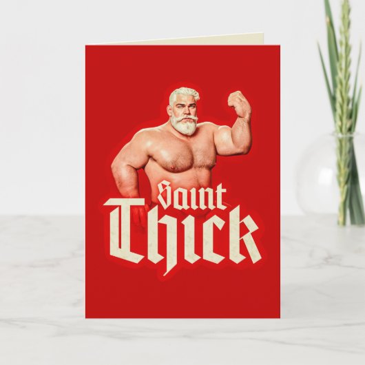 Carte de vœux Saint Thick Noël (Devant)