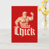 Carte de vœux Saint Thick Noël (Fleur jaune)