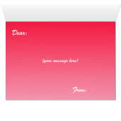 Carte de voeux Saint Valentin et amour (Intérieur Horizontal (Bas))