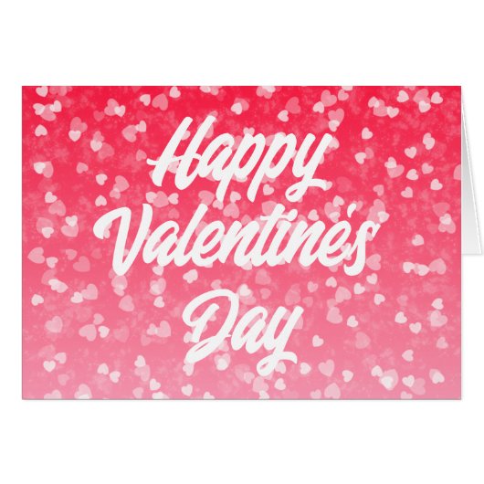 Carte de voeux Saint Valentin et amour (Devant horizontal)