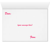 Carte de voeux Saint Valentin et amour (Intérieur Horizontal (Bas))