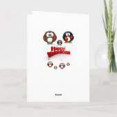 Carte de voeux Saint Valentin Penguin (Dos)