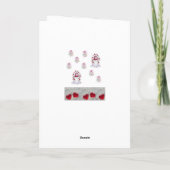 Carte de voeux Saint Valentin Snowman (Dos)