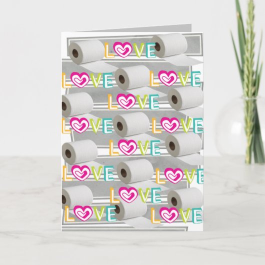 Carte de voeux Saint Valentin Toilet Papier Love (Devant)