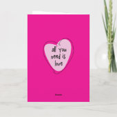 Carte de voeux Saint Valentin Tout ce dont vous av (Dos)