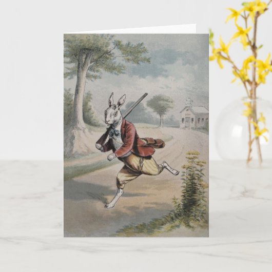 Carte de voeux "saison de chasse" (Fleur jaune)