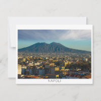Carte de vœux saisonnière de Naples Italie