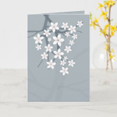 Carte de voeux Sakura Blossom (Fleur jaune)