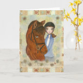 Carte de voeux Sallie et Esco (Fleur jaune)