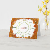 Carte de voeux Samhain (Fleur jaune)