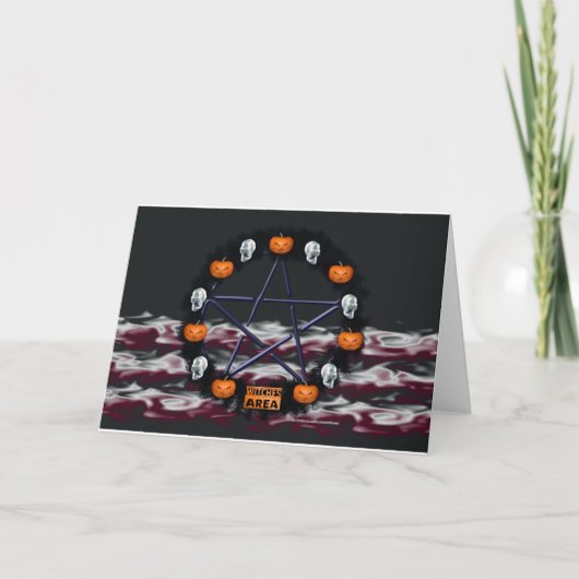 Carte de voeux Samhain Gothic Wreath (Devant)