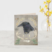 Carte de vœux Samhain - Halloween (Fleur jaune)