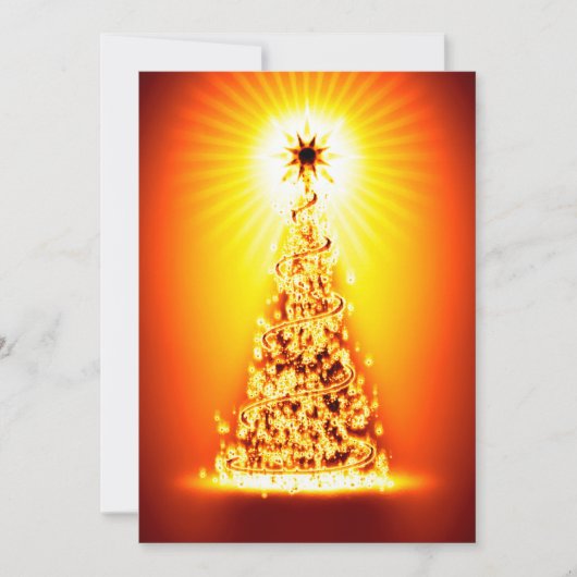 Carte de voeux sapin de Noël (Devant)