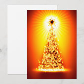 Carte de voeux sapin de Noël (Devant / Derrière)