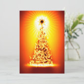 Carte de voeux sapin de Noël (Debout devant)
