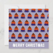 Carte de vœux sapin de Noël multicolore (Devant)