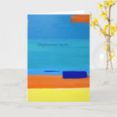 Carte de voeux Sara pour la santé mentale (Fleur jaune)