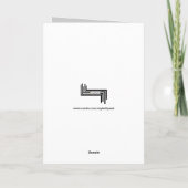 Carte de voeux Sarcastique Missing You (Dos)