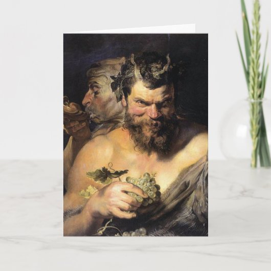 Carte de voeux Satyr (Devant)