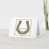 Carte de voeux sauvage de trio de chevaux (Dos)