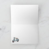 Carte de voeux Scooter (Intérieur)