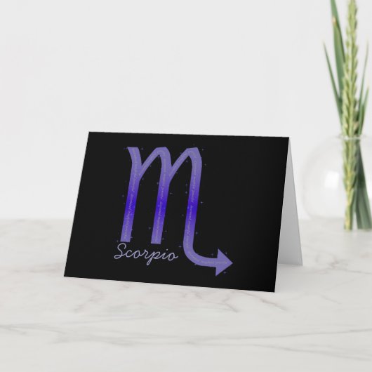 Carte de voeux Scorpio - Vide (Devant)