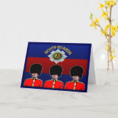Carte de voeux Scots Guards (Fleur jaune)