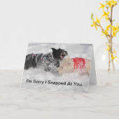 Carte de voeux Scottie (Fleur jaune)