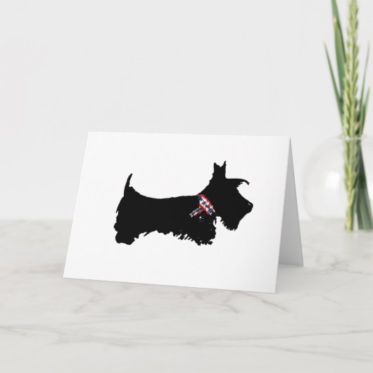 Carte de voeux Scottie Dog (Devant)
