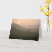 Carte de voeux Scottish Dawn (Fleur jaune)