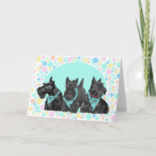 Carte de vœux Scottish Terrier
