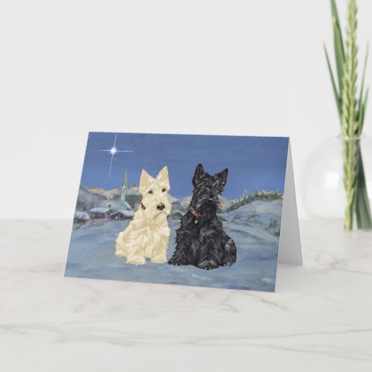 Carte de vœux Scottish Terrier (Devant)