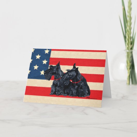 Carte de vœux Scottish Terrier (Devant)
