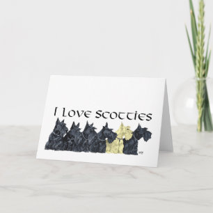 Carte de vœux Scottish Terrier