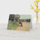 Carte de vœux Scottish Terrier (Fleur jaune)