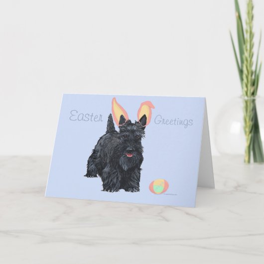 Carte de vœux Scottish Terrier (Devant)