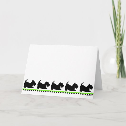Carte de vœux Scottish Terrier (Devant)