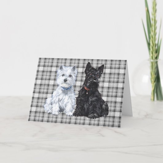 Carte de vœux Scottish Terrier (Devant)