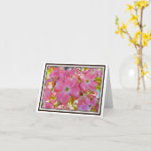 Carte de voeux se pliante - cornouiller (Fleur jaune)