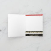 carte de voeux SE PLIANTE personnalisée par 5x7 de (Intérieur)